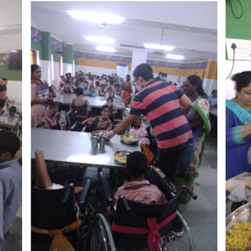 Summer in the service of mentally challenged kids